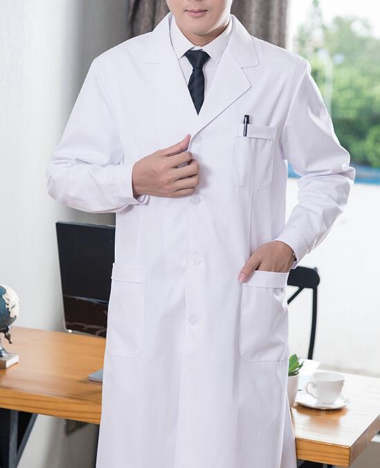 Medical Lab Gown - Seragam Dokter Pria Jas Lab Putih