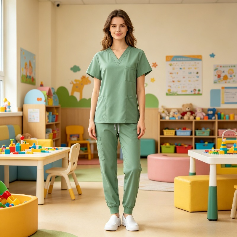 Medical Lab Gown - Pakaian Cuci Tangan Unisex, Gaun Bedah