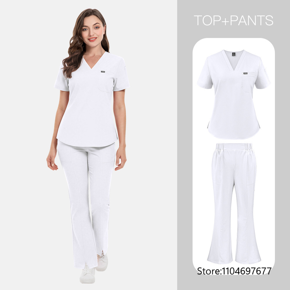 Pakaian Kerja Salon Kecantikan - Medical Lab Gown ulasan dan harga