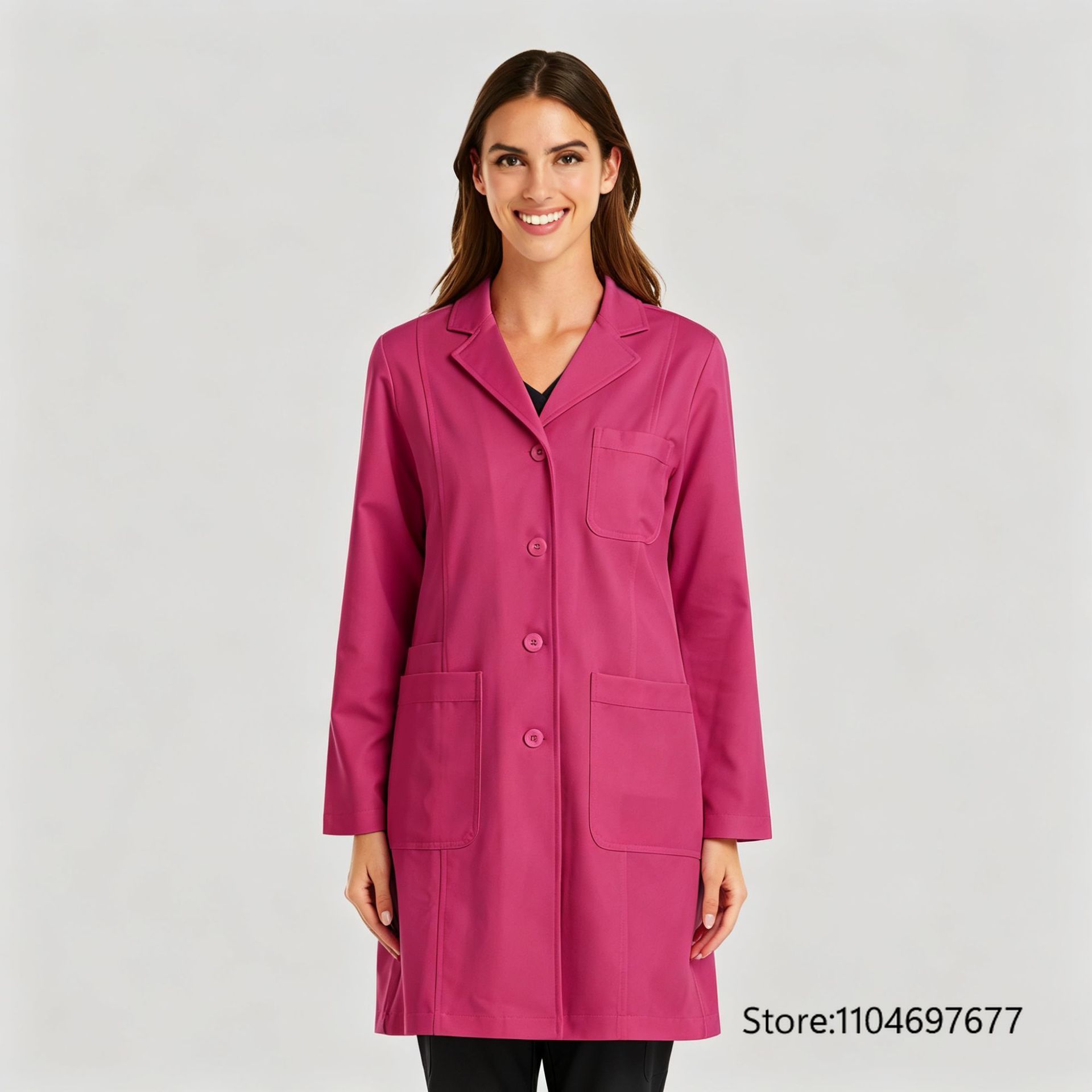 Gaun Salon Kecantikan Wanita L - Medical Lab Gown ulasan dan harga