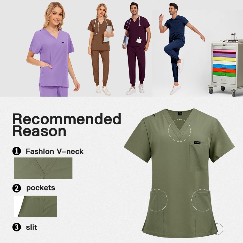 Set Seragam Bedah Lengan Pende - Medical Lab Gown ulasan dan harga