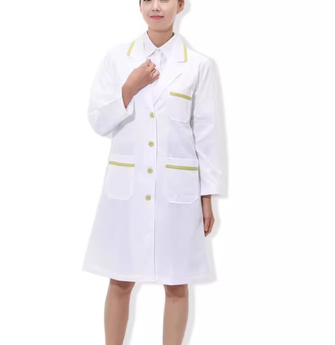 Seragam Dokter Gaun Putih Paka - Medical Lab Gown ulasan dan harga